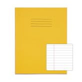 Rhino 9 x 7 Exercise Book 80 Page Ruled F8M Yellow (Pack 100) - VEX554-148-6 DD